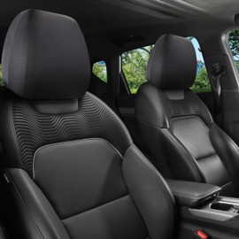 bath&bath Headrest Cover Car Headrest Cover Aftermarket Universal Model TR1165 Black