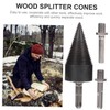 COHEALI 1Set Wood Drill Bit Firewood Splitter with Handles Heavy