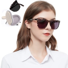 OCCI CHIARI Folding Sunglasses Readers 3.5 Women Big Sun Reading Glasses(1.0 1.25 1.5 1.75 2.0 2.25 2.5 2.75 3.0 3.5)