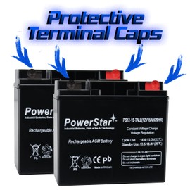 PowerStar 12V Lead Acid Battery Catridge #7 (2 Pack)-3YR Warranty