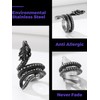 Richsteel Dragon Ring Mens Stainless Steel Thumb Rings for Women
