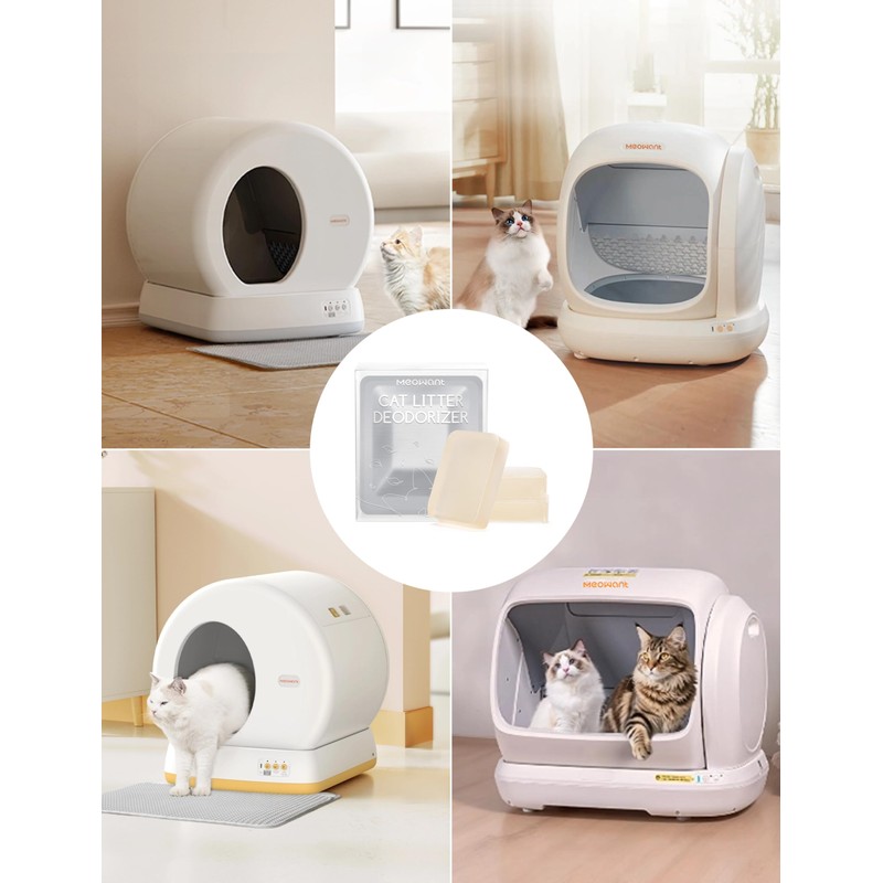 MeoWant Pet Odor Eliminator, Automatic Cat Litter Box Odor Deodorant