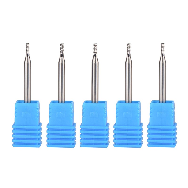 SpeTool 1/8 End Mills for Aluminum 1/16 Cutting Diameter 3