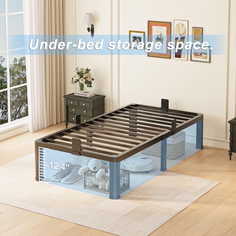 Yitong Angel 14 inch Twin XL Bed Frame with Round