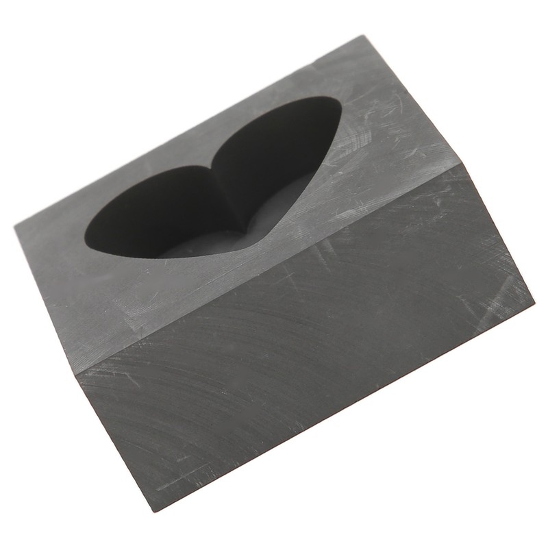Graphite Casting Mold Professional Heart Shaped Ingot Casting Refining Mould
