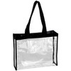 Vinyl Tote Bag M Size Black Edge (Width 35 x