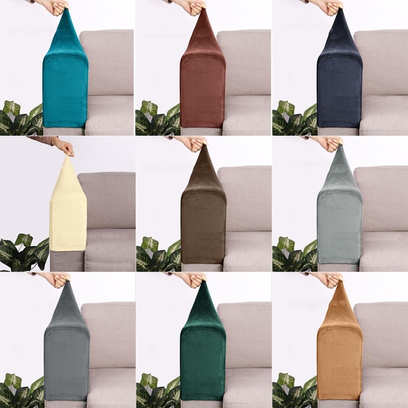 PETSTIBLE 2 Pieces Armrest Covers Non-Slip Sofa Armchair Covers Durable
