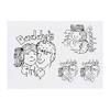 4 x 'Daddy's Girl' Temporary Tattoos - Water Resistant, Skin-Safe,