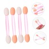 PACKOVE 100Pcs Dual Ended Sponge Eyeshadow Stick Brush Convenient Eye