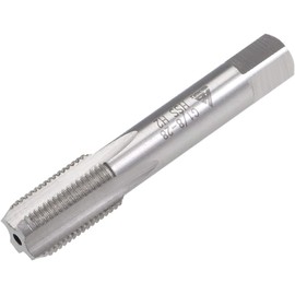 Boxonly Pipe Thread Tap for Cleaning or Re-Thread Damaged or Jam Pipe Threads Straight Flute Machine Threading Tap Right Hand H2 Tolerance High-speed Steel G1/8-28 1pcs