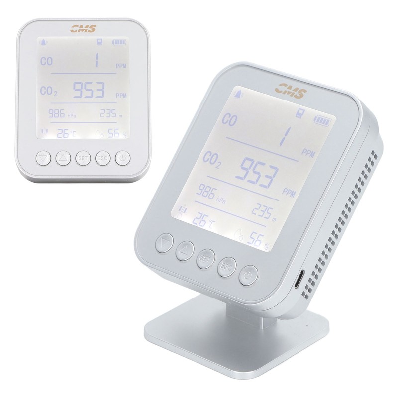 Altitude Pressure Detector 6 in 1 Multifunction USB Charging CO