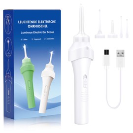 LED耳かき 電動耳かき 耳掃除 吸引式 耳垢取りみみかき 電動イヤークリーナー 耳かき吸引 大人にも子供にも適しています 軽量 水洗い可能低騒音 低振動 ホワイト