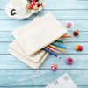 Gejoy 10 Pieces Cosmetic Canvas Pouch Bag Multipurpose Makeup Bag