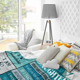 Yesbird Daughter Gifts, Daughter Birthday Gifts from Mum/Dad, Gifts for Daughter, Christmas/Graduation/Valentine's Day Daughter Blankets Gifts, to My Daughter Throw Blanket 150x130CM