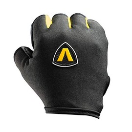 Verri | Guantes para Gym en Piel de Res para Seguridad y protección de Manos y muñeca en Entrenamiento en Gimnasio, Rutina con Pesas, Negro, G