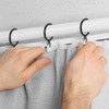 tonyg-p 20 Pack Metal Curtain Rings with Plastic Curtain Hooks,