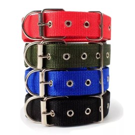 Unbranded Dog Collars Neoprene Padded Double Layer Nylon    Zinc Alloy Fitting Reduce