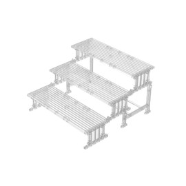 TWLOQITC SPARKSTOY Easily Assembled Risers Display Stands, 3 Tier Display Risers, Manual Detachable Figure Stand, Versatile Risers for Decor, Desktop Used Funko Pop Display (Color - Transparent)