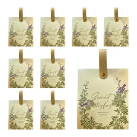 ONEBO Pack of 20 Guest Gifts with Leather Ties, Candy Box, Wedding Favours Box, for Wedding Guest Gift, Birthday, Communion, Gift Packaging, Confirmation (Champagne)