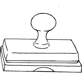 A8 'Stamp on Ink Pad' Unmounted Rubber Stamp (RS00055260)