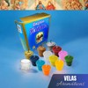 Docenera Biblia Azul | Velas Votivas de 12 piezas aromáticas