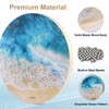 LIEKE Wooden Ocean Drum 14.7 Inch Sound Healing Instrument Meditation