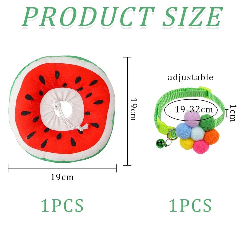 1 Piece Watermelon Anti-Licking Ring And 1 Piece Collar, Creative