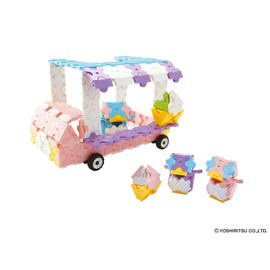 LaQ Sweet Collection Ice Cream Wagon | 373 Pieces | 14 Models | Age 5+ | Creative, Educational Construction Toy Block | Made in Japan