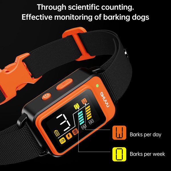 AKUVU Bark Collar-Rechargeable Smart Barking Collar- Anti Bark Training Collar