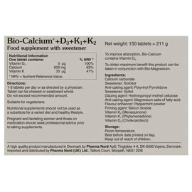 Pharma Nord Bio Calcium + D3 + K1 + K2 150 Tablets