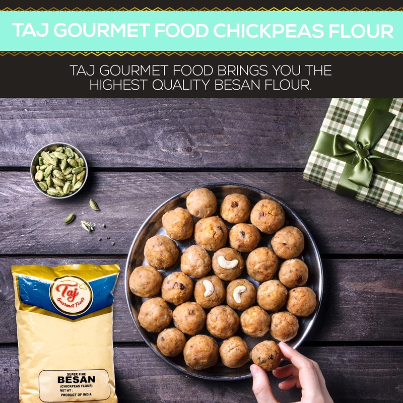 TAJ Besan Flour 2-Pounds | Chick Pea | Gram Flour