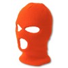 TOP HEADWEAR 3 Hole Face Ski Mask, Neon Orange