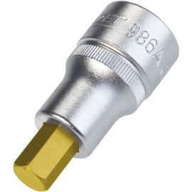 HAZET 986A-3/8 Hexagon Profile Screwdriver Socket - CVD-Tin Coated