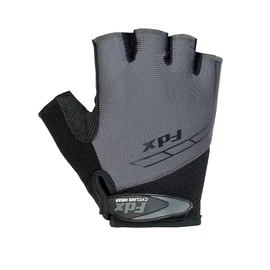 FDX Half Finger Cycling Gloves - Breathable, Gel Padded Protection, Anti-Slip - Fingerless Shock-absorbing Mitts for Mountain Bike, Road Bicycle, MTB, Riding, Men and Women (Small, Grey)
