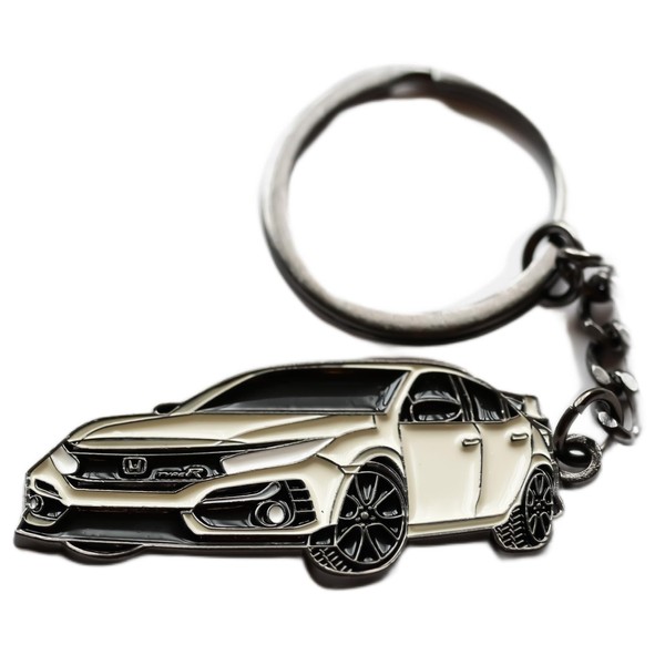 Great for Civic keychain, metal for Civic car keychain, Civic Accessories, Compatible with Civic Accessories