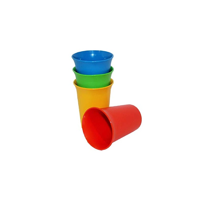 Vintage Set of 4 Tupperware 7 Ounce Bell Tumblers Blue