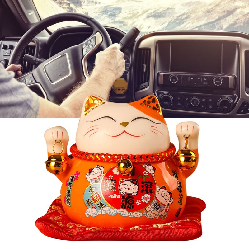 Lucky Cat Coin Bank 4.5in Exquisite Cute Bring Luck Good