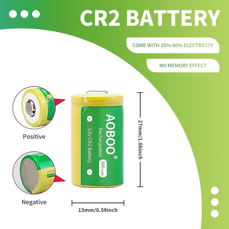 4PCS 3volt 300 mAh CR2 15270 Battery + Chargerl Rapid