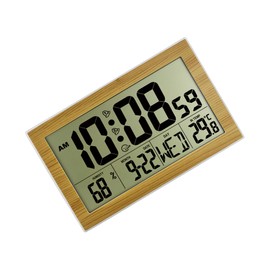 Ciieeo 1Pc Multi Functional Digital Alarm Clock Desktop Calendar with Date Temperature Display Large for Elderly Wall Mountable Tabletop Use Made from Material for Home and Office