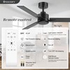 Breezary 48 inch Industrial Ceiling Fans without Lights Remote Control,