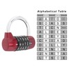HOJLKLD Gym Locker Lock 5 Letter Word Lock Safety Padlock