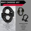 Trailer Accessory 2-Pack 1/2 in. Black Safety Chain Connector Link,