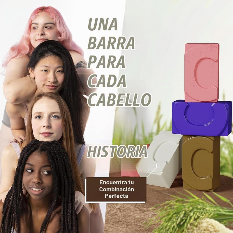 Herbishh Acondicionador Sólido de Agua de Arroz para Cabello 3.53