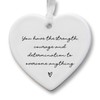 Positive Quote | Ceramic Keepsake Heart | Positive Message |