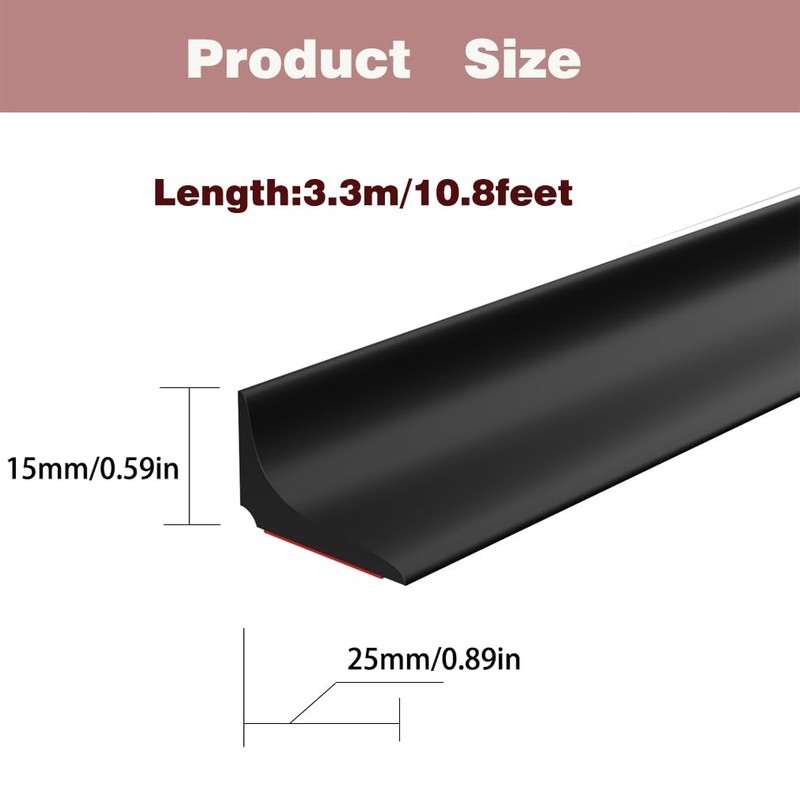 HNYNH Water Dam Silicone Waterproof Barrier Bathroom and Kitchen Water