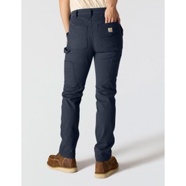 Carhartt Women's The Essential Canvas Pant, Navy, 0 Short