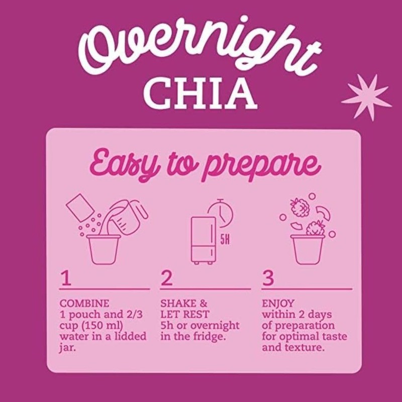 Prana Overnight Chia - Berry Fairy 250 g
