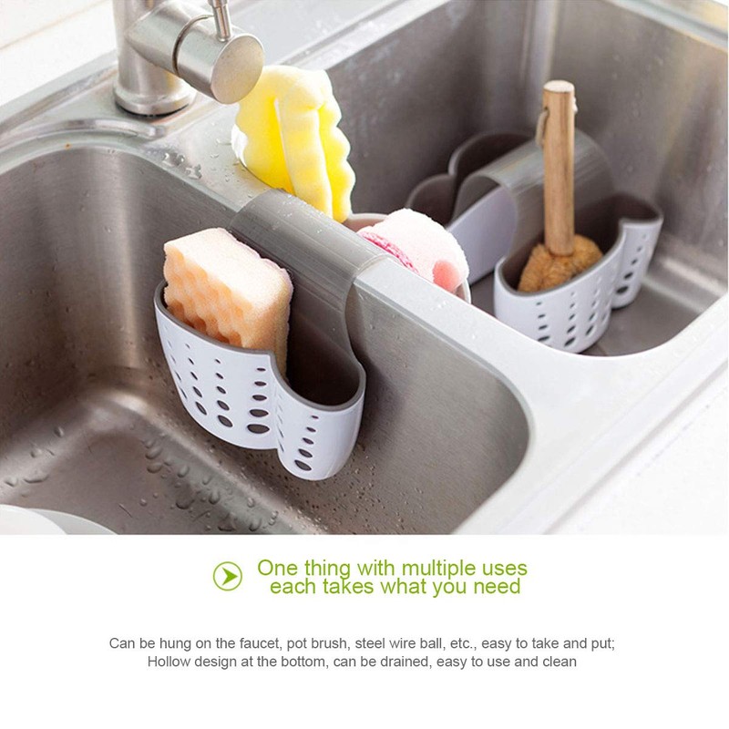 jinminamz Kitchen Sink Organiser Caddy Organiser Kitchen Utensil Holder Sponge