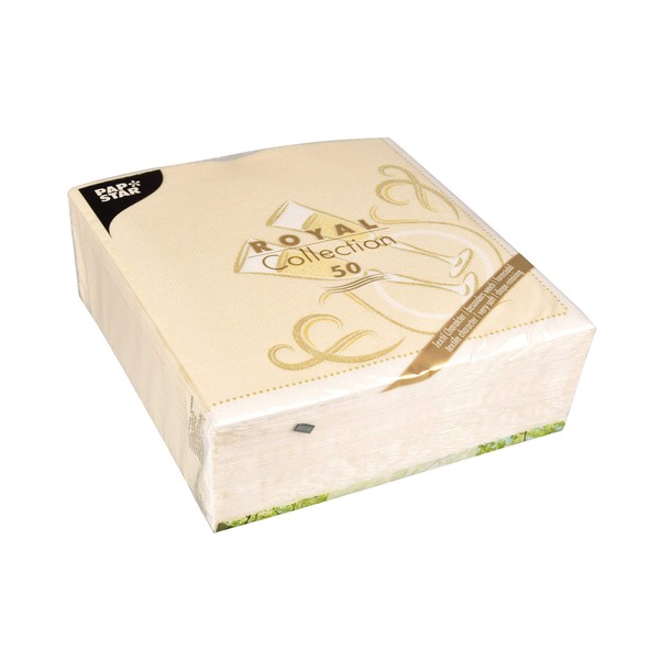 Papstar – 50 Serviettes ROYAL Collection 1/4-fold 40 cm x