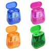 Alriedy Pencil Sharpener with Container, Pack of 4 Sharpeners with